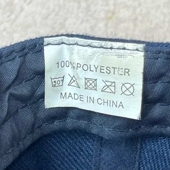 Vintage Embroidered New York Yankees Baseball Cap-Velcro Hat-Blue & White-Sporty - Picture 7 of 8